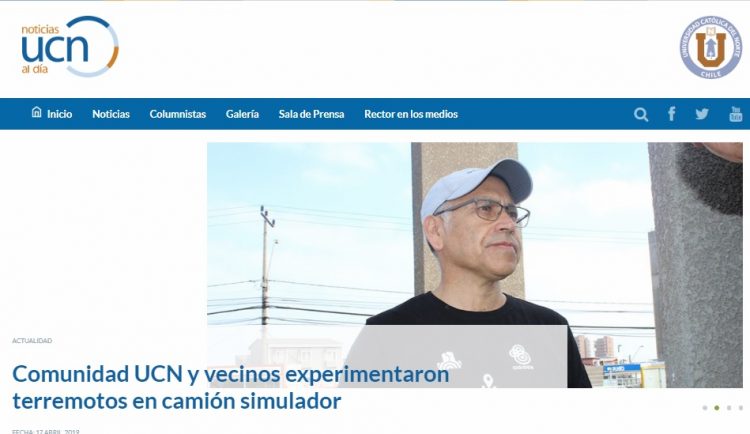 Comunidad UCN y vecinos experimentaron terremotos en camión simulador