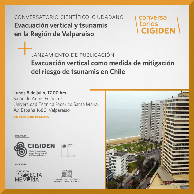 Conversatorio científico-ciudadano: lanzamiento policy paper evacuación vertical