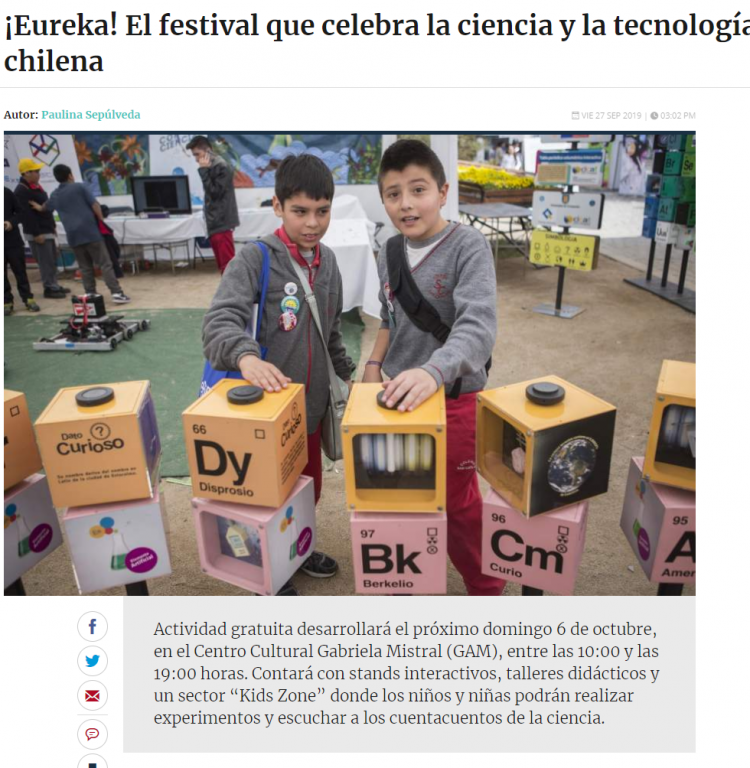 Qué Pasa: ¡Eureka! El festival que celebra la ciencia y la tecnología chilena