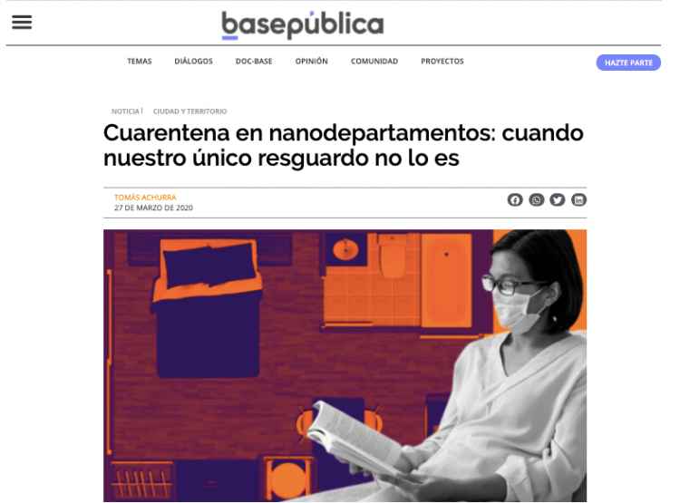 Base Pública – Cuarentena en nanodepartamentos: cuando nuestro único resguardo no lo es