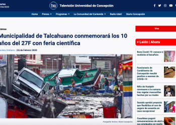 TVU.cl: Municipalidad de Talcahuano conmemorará los 10 años del 27F con feria científica
