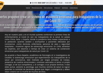 Radio Futuro: Expertos proponen crear un sistema de asistencia emocional para trabajadores de la salud por Covid-19