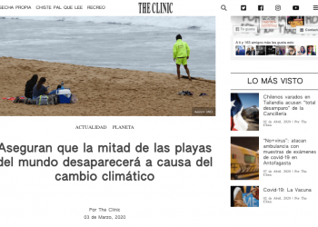 The Clinic: Aseguran que la mitad de las playas del mundo desaparecerá a causa del cambio climático