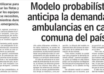 LUN: Modelo probabilístico anticipa la demanda de ambulancias en cada comuna del país