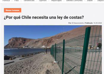 El Desconcierto: ¿Por qué Chile necesita una ley de costas?