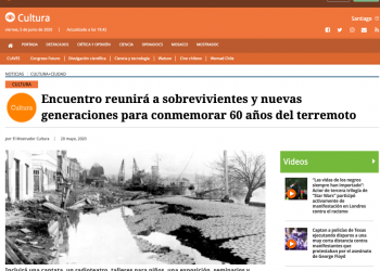 El Mostrador: Encuentro reunirá a sobrevivientes y nuevas generaciones para conmemorar 60 años del terremoto