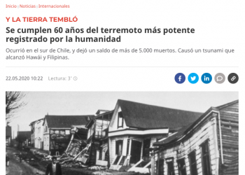 Montevideo: Se cumplen 60 años del terremoto más potente registrado por la humanidad