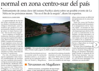 El Mercurio: Pese al agua caída en junio, el resto del invierno tendría lluvias bajo lo normal en zona centro-sur del país.