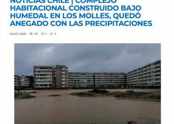 El Informador Chile.cl: Complejo habitacional construido bajo humedal en Los Molles, quedó anegado con las precipitaciones