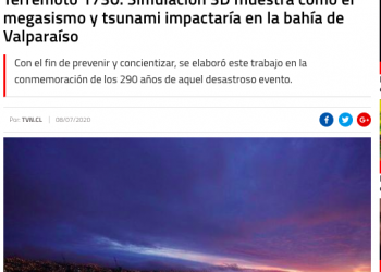 TVN.cl: Terremoto 1730: Simulación 3D muestra cómo el megasismo y tsunami impactaría en la bahía de Valparaíso