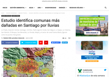 Codex Verde: Estudio identifica comunas más dañadas en Santiago por lluvias