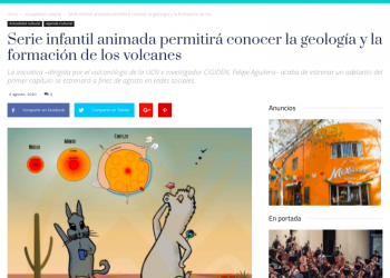 Entrama Cultural.cl: Serie infantil animada permitirá conocer la geología y la formación de los volcanes