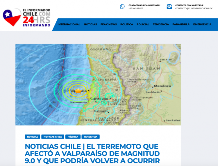 El Informador Chile.cl: El terremoto que afectó a Valparaíso de magnitud 9.0 y que podría volver a ocurrir