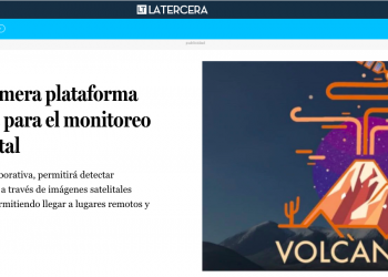 La Tercera.com: Volcanoms: primera plataforma creada en Chile para el monitoreo volcánico satelital