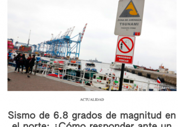 The Clinic: Sismo de 6.8 grados de magnitud en el norte: ¿Cómo responder ante un desastre natural en medio de una pandemia?