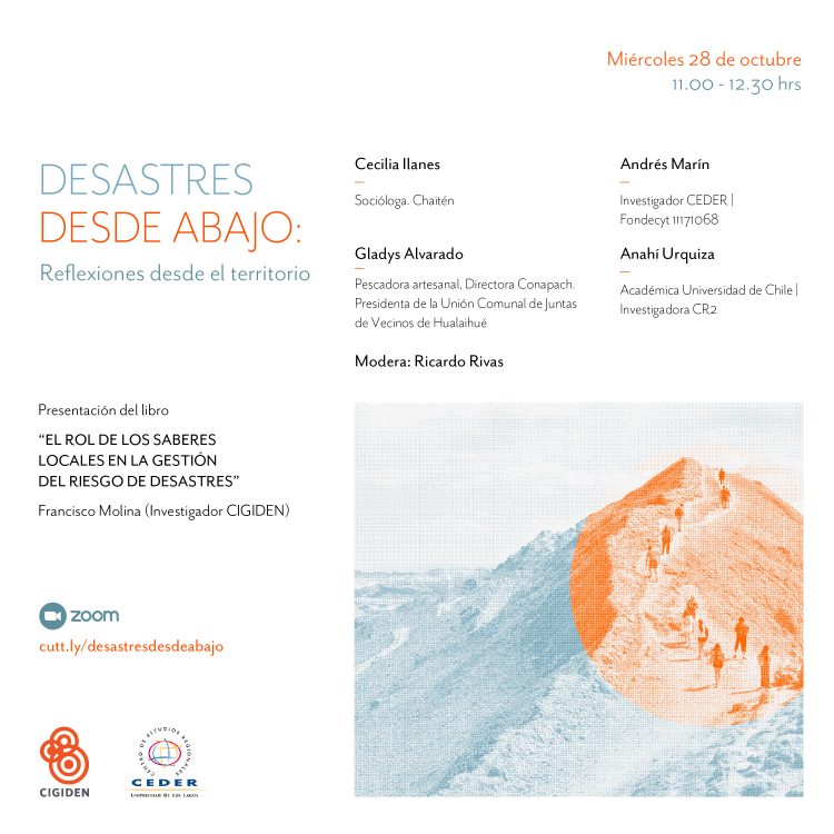 Conversatorio CIGIDEN – CEDER: «Desastres desde abajo: reflexiones desde el territorio»