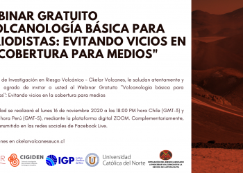 Webinar «Volcanología básica para periodistas»