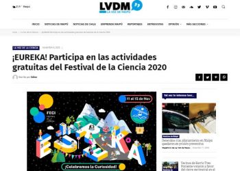 La Voz de Maipú.cl: ¡EUREKA! Participa en las actividades gratuitas del Festival de la Ciencia 2020.