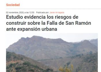 Página 7.cl: Estudio evidencia los riesgos de construir sobre la Falla de San Ramón ante expansión urbana