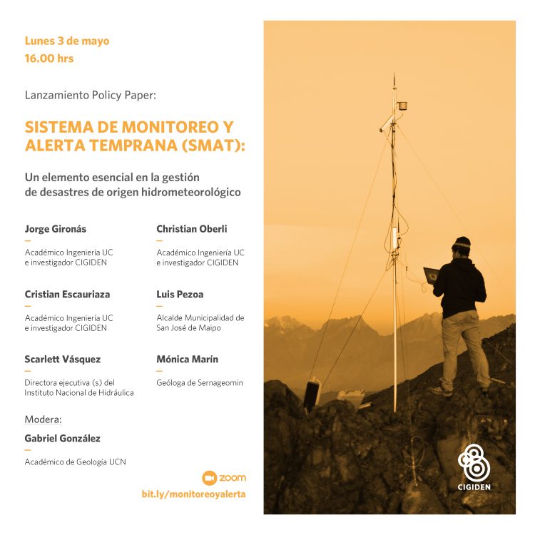 Lanzamiento policy paper: «Sistema de alerta temprana de aluviones»