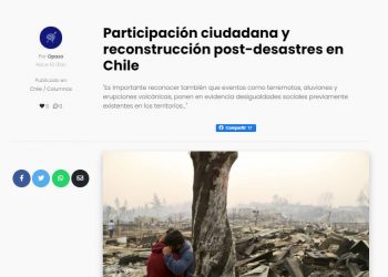 El Ciudadano: Participación ciudadana y reconstrucción post-desastres en Chile.