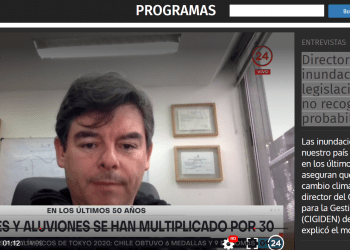24horas.cl: Director de CIGIDEN por inundaciones: «Nuestra legislación y normativa no recoge aún esta probabilidad»