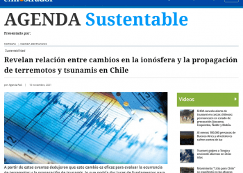 ElMostrador.cl: Revelan relación entre cambios en la ionósfera y la propagación de terremotos y tsunamis en Chile