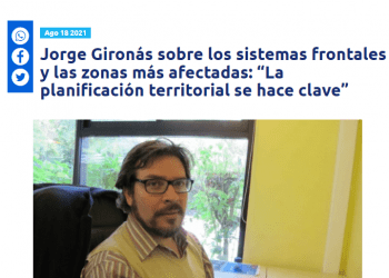 Infinita.cl: Jorge Gironás sobre los sistemas frontales y las zonas más afectadas: “La planificación territorial se hace clave”