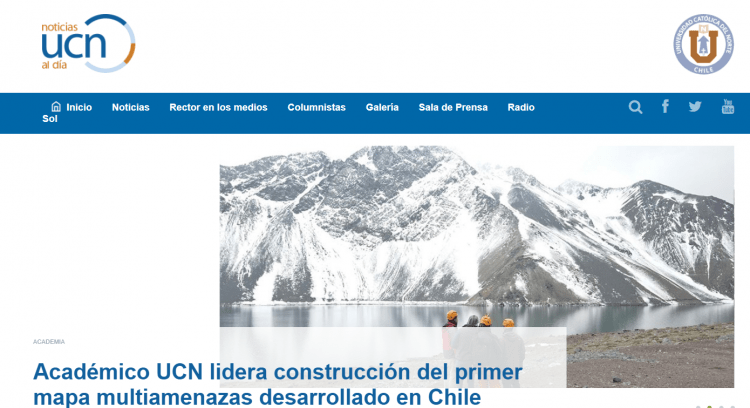 Noticias.ucn.cl: Académico UCN lidera construcción del primer mapa multiamenazas desarrollado en Chile