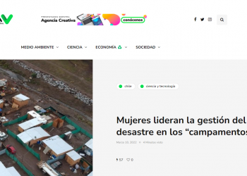 Página V – Mujeres lideran la gestión del riesgo de desastre en los “campamentos”