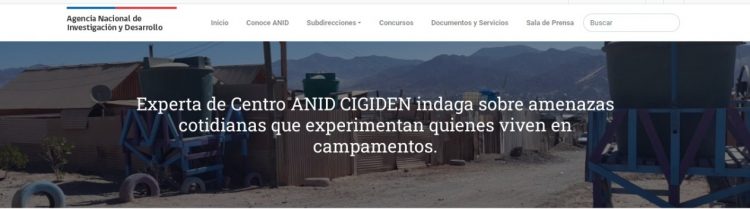 ANID | Experta de Centro ANID CIGIDEN indaga sobre amenazas cotidianas que experimentan quienes viven en campamentos