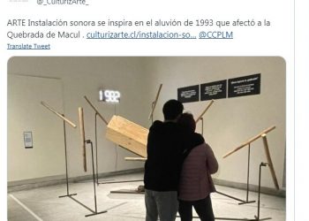 Culturizarte | Instalación sonora se inspira en el aluvión de 1993 que afectó a la Quebrada de Macul