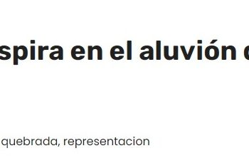 El Diario de America | Instalación sonora se inspira en el aluvión de 1993 que afectó a la Quebrada de Macul