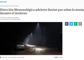 Radio Biobio | Dirección Meteorológica advierte lluvias por sobre lo normal durante el invierno