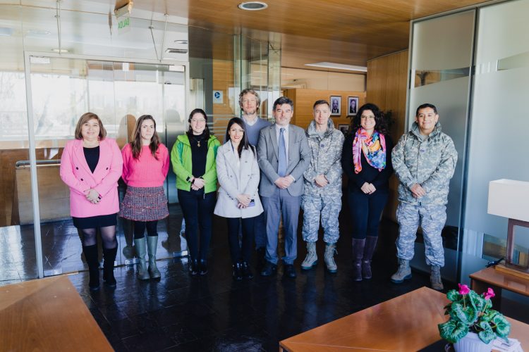 CIGIDEN recibe a autoridades del Servicio Aerofotogramétrico de la Fuerza Aérea de Chile