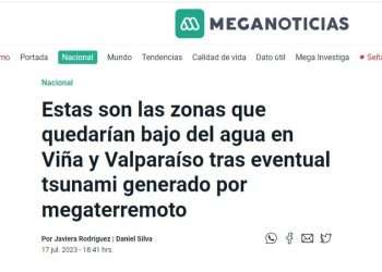 Meganoticias | Estas son las zonas que quedarían bajo del agua en Viña y Valparaíso tras eventual tsunami generado por megaterremoto