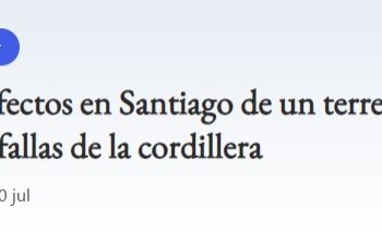 MSN | Estos serían los efectos en Santiago de un terremoto originado en desconocidas fallas de la cordillera