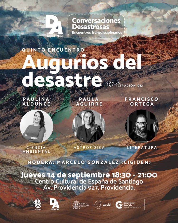 Ciclo “Conversaciones Desastrosas” contará con un escritor de ciencia ficción y dos científicas