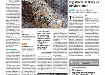 El Mercurio de Valparaíso | Ripamonti por construcción en zonas de riesgo: “El Estado no puede mirar para el lado”
