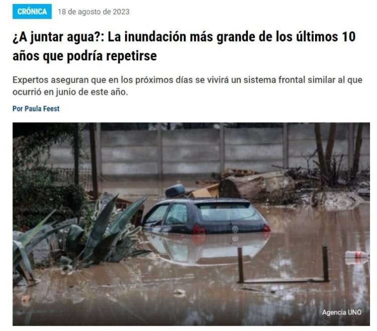 La Hora | ¿A juntar agua?: La inundación más grande de los últimos 10 años que podría repetirse