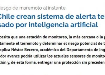 U de Chile | Académicos U. de Chile crean sistema de alerta temprana de tsunamis impulsado por inteligencia artificial
