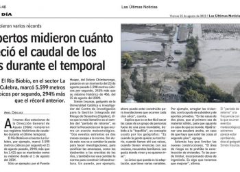 LUN | Expertos midieron cuánto creció el caudal de los ríos durante el temporal