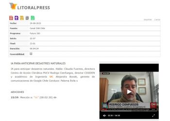 LitoralPress | IA PARA ANTICIPAR DESASTRES NATURALES
