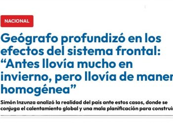 Radio ADN | Geógrafo profundizó en los efectos del sistema frontal: “Antes llovía mucho en invierno, pero llovía de manera homogénea”