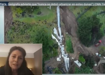 CNN Tiempo | Socavón en Reñaca: Geógrafa advierte que “nunca se debió urbanizar en estas dunas”