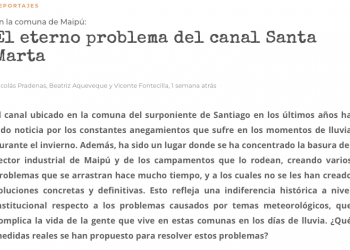 Doble Espacio | El eterno problema del canal Santa Marta