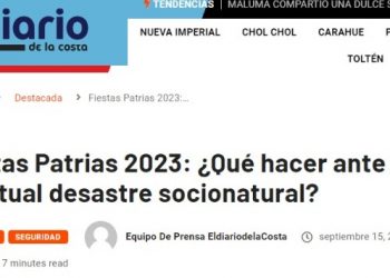 El Diario de la Costa | Fiestas Patrias 2023: ¿Qué hacer ante un eventual desastre socionatural?