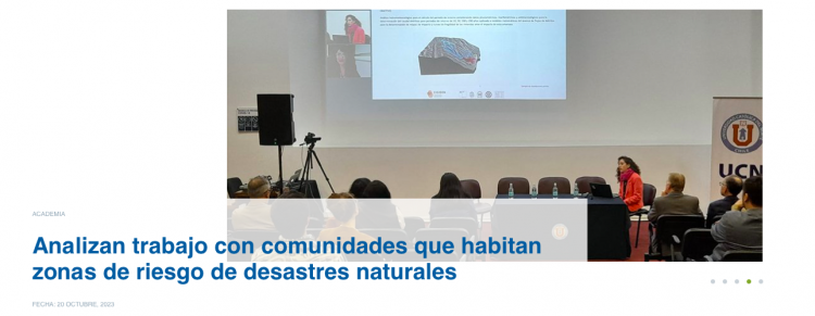 UCN | Analizan trabajo con comunidades que habitan zonas de riesgo de desastres naturales