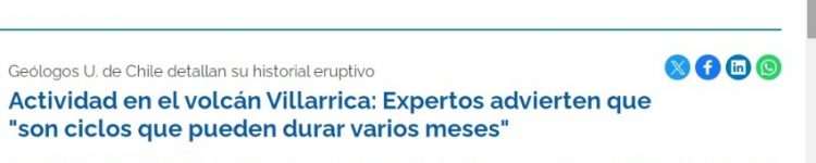 U de Chile | Actividad en el volcán Villarrica: Expertos advierten que «son ciclos que pueden durar varios meses»