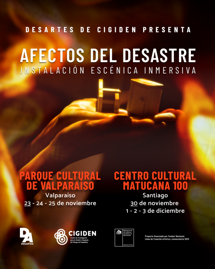 Instalación escénica inmersiva  «Afectos del Desastre»